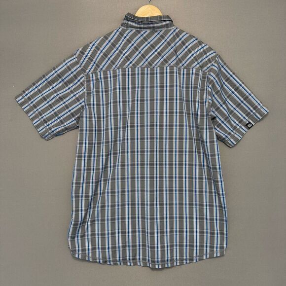 Anchor Blue Men’s Button Up Plaid Shirt Size XL 2000s Skater Style - Picture 2 of 6